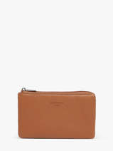 Portemonnee Leder Hexagona Bruin confort 37981