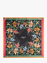Zijden Sjaal Tutti Fleuri 90x90cm Lancel Zwart tutti fleuri A13494