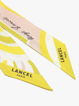 Zijden Lint Sunrise 82x5,5cm Lancel Groen charms A14134-vue-porte