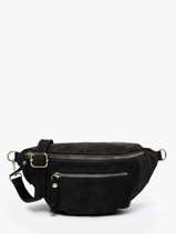 Heuptasje Leder Milano Zwart velvet VE24119O