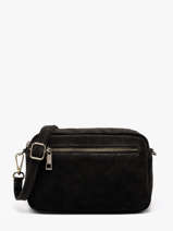 Cross Body Tas Velvet Leder Milano Zwart velvet VE25115