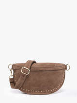 Heuptasje Leder Milano Beige velvet VE25111