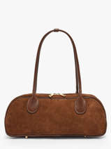 Schoudertas Velvet Caviar Leder Milano Bruin velvet caviar VC25112