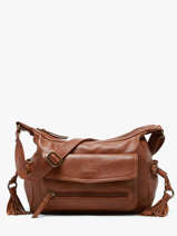 Cross Body Tas Cow Leder Basilic pepper Bruin cow BCOW86