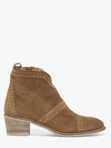 Enkellaarsjes Met Hak Uit Leder Alpe Bruin women 54311101