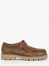 Derby Veterschoenen Uit Leder Clarks Beige men 26186419
