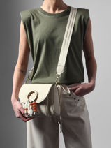 Cross Body Tas Camomille Pearl Woomen Beige camomille pearl WCAE06-vue-porte