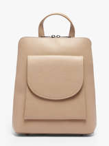 Rugzak /schoudertas Milano Beige caviar CA240615