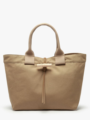 Longchamp Le roseau toile Handtas Roze