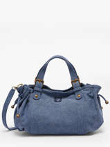 Cross Body Tas Canvas Katoen Gerard darel Blauw canvas D489