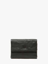 Portefeuille Leder Biba Zwart wallet TOT1L