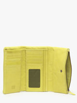 Portefeuille Leder Biba Geel wallet TOT1L-vue-porte