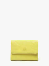 Portefeuille Leder Biba Geel wallet TOT1L