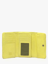 Portefeuille Leder Biba Geel wallet TOT2L-vue-porte