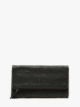 Portefeuille Leder Biba Zwart wallet TOT2L
