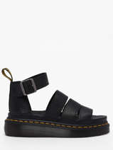 Sandalen Uit Leder Dr martens Zwart women 24476001