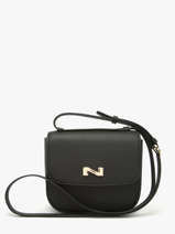 Cross Body Tas Penelope Leder Nathan baume Zwart odyssey 1