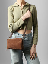 Cross Body Tas Velvet Caviar Milano Bruin velvet caviar VC24117-vue-porte