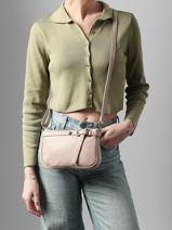 Cross Body Tas Caviar Leder Milano Beige caviar G1421N-vue-porte