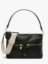 Schoudertas Zip Lulu castagnette Zwart zip ALCIDE