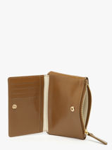 Portefeuille Soly  Nat et nin Bruin vintage SOLY-vue-porte