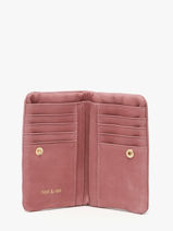 Portefeuille Winnie Leder Nat et nin Roze vintage WINNIE-vue-porte