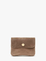 Portemonnee Velvet Leder Milano Beige velvet VE23091O
