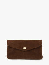 Portemonnee Velvet Leder Milano Bruin velvet VE23113O