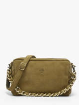 Cross Body Tas Vintage Leder Mila louise Zilver vintage 23673V
