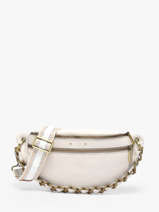 Heuptasje Leder Mila louise Wit vintage 23689C1