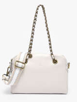 Schoudertas Vintage Leder Mila louise Wit vintage 3889C1