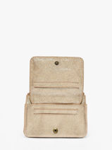 Portemonnee Vintage Leder Mila louise Goud vintage 3853X-vue-porte