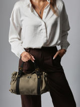 Cross Body Tas Canvas Katoen Gerard darel Groen canvas DDS67450-vue-porte