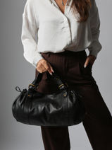 Schoudertas Icone Leder Gerard darel Zwart icone DDS01410-vue-porte