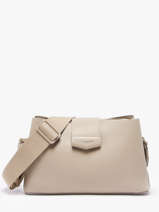 Cross Body Tas City Polyurethaan David jones Bruin city CM8303