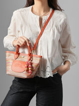 Longchamp Le panier pliage rainbow Cross bodytas Veelkleurig-vue-porte