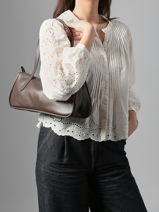 Longchamp Looong Schoudertas Groen-vue-porte