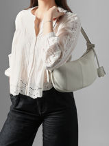 Schoudertas M Victoire Leder Lancel Wit victoire A13993-vue-porte