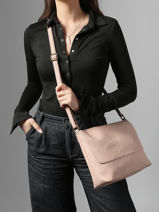 Cross Body Tas Soft Mandoline Roze soft MD5231-vue-porte
