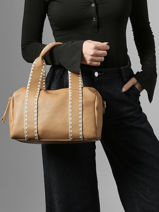 Handtas Brodery Miniprix Bruin brodery 19671-vue-porte