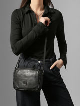Cross Body Tas Heritage Leder Biba Blauw heritage BT32-vue-porte