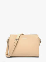 Cross Body Tas Smooth Leder Lancaster Beige smooth 437-02