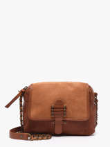 Cross Body Tas Bea Leder Pieces Bruin bea 17163626