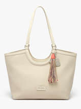 Schoudertas Grigri Polyurethaan David jones Beige grigri CM8380