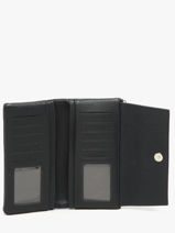 Portefeuille Met Portemonnee Grained Flora & co Zwart grained F5039-vue-porte