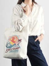 Longchamp Le pliage surf Wit-vue-porte