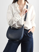 Cross Body Tas M Tradition Leder Etrier Blauw tradition ETRA102M-vue-porte