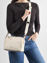 Cross Body Tas Soft Lulu castagnette Wit soft 2-vue-porte