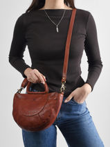 Cross Body Tas Heritage Leder Biba Bruin heritage MIB1L-vue-porte