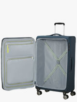 Uitbreidbare Soepele Reiskoffer Wanderlite American tourister Blauw wanderlite 158078-vue-porte
